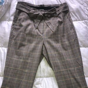 Express High Waisted Sash Bow Pants